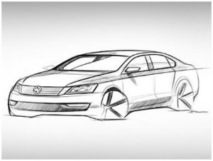 vwrt-VW-Passat-sketch-design